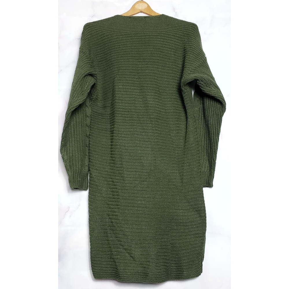 ❌SOLD❌Knit Tunic Dress Olive 1X - Picture 4 of 5
